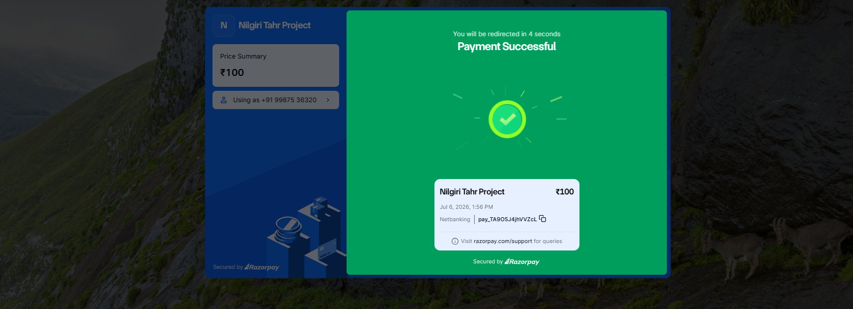 payment Success Page